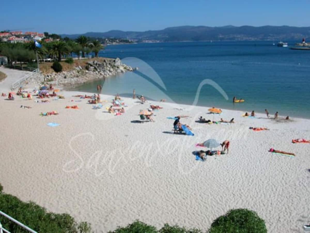 Apartmán Sanxenxo Centro,30 M De La Playa Exteriér fotografie
